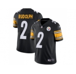 Nike Pittsburgh Steelers #2 Mason Rudolph Black Team Color Men Stitched NFL Vapor Untouchable Limited Jersey