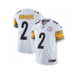 Nike Pittsburgh Steelers #2 Mason Rudolph White Men Stitched NFL Vapor Untouchable Limited Jersey