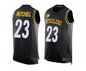 Nike Pittsburgh Steelers #23 Mike Mitchell Black Team Color Men's Stitched NFL Limited Tank Top Jersey