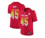 Nike Pittsburgh Steelers #45 Roosevelt Nix Red Men Stitched NFL Limited AFC 2018 Pro Bowl Jersey