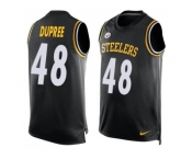 Nike Pittsburgh Steelers #48 Bud Dupree Black Team Color Men's Stitched NFL Limited Tank Top Jersey