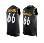 Nike Pittsburgh Steelers #66 David DeCastro Black Team Color Men's Stitched NFL Limited Tank Top Jersey