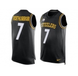 Nike Pittsburgh Steelers #7 Ben Roethlisberger Black Team Color Men's Stitched NFL Limited Tank Top Jersey