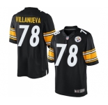 Nike Pittsburgh Steelers #78 Alejandro Villanueva Limited Black Team Color NFL Jersey