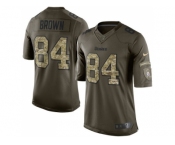 Nike Pittsburgh Steelers #84 Antonio Brown Green Men Stitched NFL Limited 2015 Salute to Service Jersey