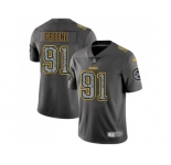 Nike Pittsburgh Steelers #91 Kevin Greene Gray Static Men NFL Vapor Untouchable Limited Jersey