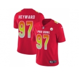 Nike Pittsburgh Steelers #97 Cameron Heyward Red Men Stitched NFL Limited AFC 2018 Pro Bowl Jersey