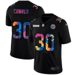 Pittsburgh Steelers #30 James Conner Men's Nike Multi-Color Black 2020 NFL Crucial Catch Vapor Untouchable Limited Jersey