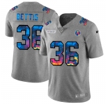 Pittsburgh Steelers #36 Jerome Bettis Men's Nike Multi-Color 2020 NFL Crucial Catch NFL Jersey Greyheather