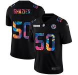 Pittsburgh Steelers #50 Ryan Shazier Men's Nike Multi-Color Black 2020 NFL Crucial Catch Vapor Untouchable Limited Jersey