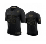 Pittsburgh Steelers #55 Devin Bush Black 2020 Salute to Service Limited Jersey