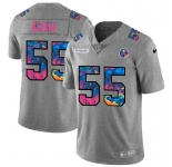 Pittsburgh Steelers #55 Devin Bush Men's Nike Multi-Color 2020 NFL Crucial Catch NFL Jersey Greyheather