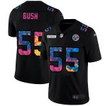 Pittsburgh Steelers #55 Devin Bush Men's Nike Multi-Color Black 2020 NFL Crucial Catch Vapor Untouchable Limited Jersey