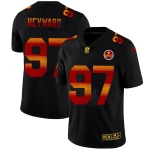 Pittsburgh Steelers #97 Cameron Heyward Men's Black Nike Red Orange Stripe Vapor Limited NFL Jersey