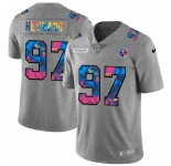 Pittsburgh Steelers #97 Cameron Heyward Men's Nike Multi-Color 2020 NFL Crucial Catch NFL Jersey Greyheather