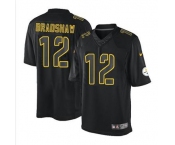 nike nfl jerseys pittsburgh steelers #12 bradshaw black[nike impact limited]