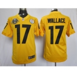 nike nfl jerseys pittsburgh steelers #17 wallace yellow[nike limited 80 anniversary]