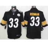 nike nfl jerseys pittsburgh steelers #33 redman black[nike limited]