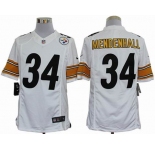 nike nfl jerseys pittsburgh steelers #34 mendenhall white[nike limited]