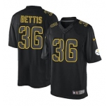 nike nfl jerseys pittsburgh steelers #36 bettis black[nike impact limited]