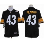 nike nfl jerseys pittsburgh steelers #43 polamalu black[nike limited]
