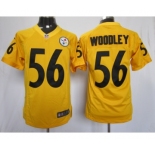 nike nfl jerseys pittsburgh steelers #56 woodley yellow[nike limited]