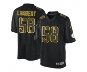 nike nfl jerseys pittsburgh steelers #58 lambert black[nike impact limited]