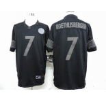 nike nfl jerseys pittsburgh steelers #7 roethlisberger black[drenched limited]