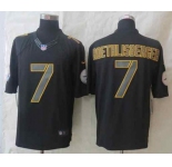 nike nfl jerseys pittsburgh steelers #7 roethlisberger black[nike impact limited]