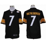 nike nfl jerseys pittsburgh steelers #7 roethlisberger black[nike limited]