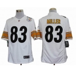 nike nfl jerseys pittsburgh steelers #83 miller white[nike limited]