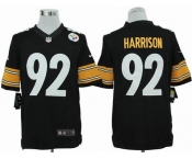 nike nfl jerseys pittsburgh steelers #92 harrison black[nike limited]