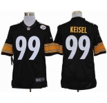 nike nfl jerseys pittsburgh steelers #99 keisel black[nike limited]