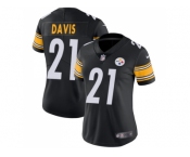 Women Nike Pittsburgh Steelers #21 Sean Davis Black Team Color Stitched NFL Vapor Untouchable Limited Jersey