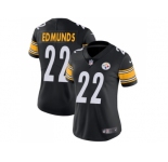 Women Nike Pittsburgh Steelers #22 Terrell Edmunds Black Team Color Stitched NFL Vapor Untouchable Limited Jersey
