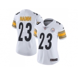 Women Nike Pittsburgh Steelers #23 Joe Haden White Stitched NFL Vapor Untouchable Limited Jersey