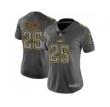 Women Nike Pittsburgh Steelers #25 Artie Burns Gray Static NFL Vapor Untouchable Limited Jersey