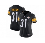Women Nike Pittsburgh Steelers #31 Mike Hilton Black Team Color Vapor Untouchable Elite Player NFL Jersey