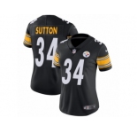 Women Nike Pittsburgh Steelers #34 Cameron Sutton Black Team Color Vapor Untouchable Limited Player NFL Jersey