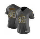 Women Nike Pittsburgh Steelers #48 Bud Dupree Gray Static NFL Vapor Untouchable Limited Jersey