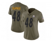 Women Nike Pittsburgh Steelers #48 Bud Dupree Limited Olive 2017 Salute to Service NFL Jersey