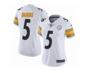 Women Nike Pittsburgh Steelers #5 Joshua Dobbs White Vapor Untouchable Limited Player NFL Jersey