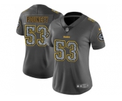Women Nike Pittsburgh Steelers #53 Maurkice Pouncey Gray Static NFL Vapor Untouchable Limited Jersey