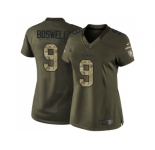 Women Nike Pittsburgh Steelers #9 Chris Boswell Green Stitched NFL Limited 2015 Salute to Service Jersey