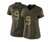 Women Nike Pittsburgh Steelers #9 Chris Boswell Green Stitched NFL Limited 2015 Salute to Service Jersey
