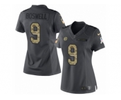 Women Nike Pittsburgh Steelers #9 Chris Boswell Limited Black 2016 Salute to Service NFL Jersey