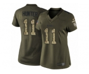 Women's Nike Pittsburgh Steelers #11 Justin Hunter Limited Green Salute to Service NFL Jersey