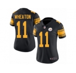 Women's Nike Pittsburgh Steelers #11 Markus Wheaton Limited Black Rush NFL Jersey