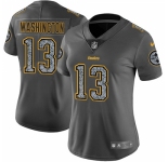 Women's Nike Pittsburgh Steelers #13 James Washington Gray Static Vapor Untouchable Limited NFL Jersey