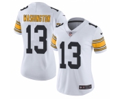 Women's Nike Pittsburgh Steelers #13 James Washington White Vapor Untouchable Limited Player NFL Jersey